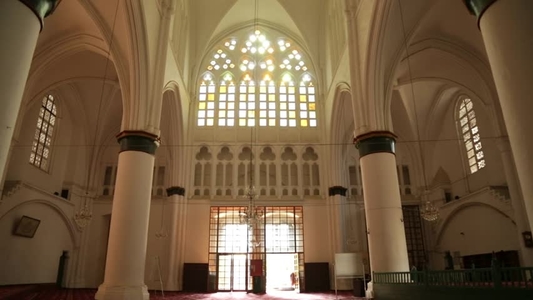 The Lala Mustafa Pasha Mosque interior in North Cyprus