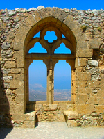 St. Hilarion Castle queen window in North Cyprus